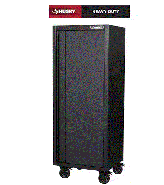 [H27LOCKER4] HUSKY Rolling tool cabinet - 4 shelves - 70LR*58PR*187HT