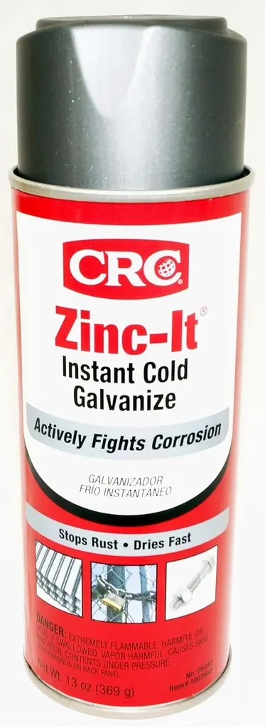 Spray galvanisation à froid – Antirouille zinc gris mat 370g CRC