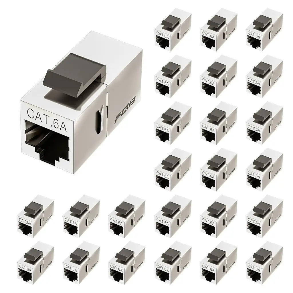 FGB Cat.6A Shielded Ethernet Keystone Coupler (1pcs)
