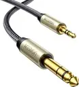 Cable audio stéréo UGREEN 3,5 mm vers 6,35 mm – Jack TRS mâle, gaine nylon