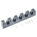 [135109] Wall Broom Hanger with 5 Supports and 6 Hooks