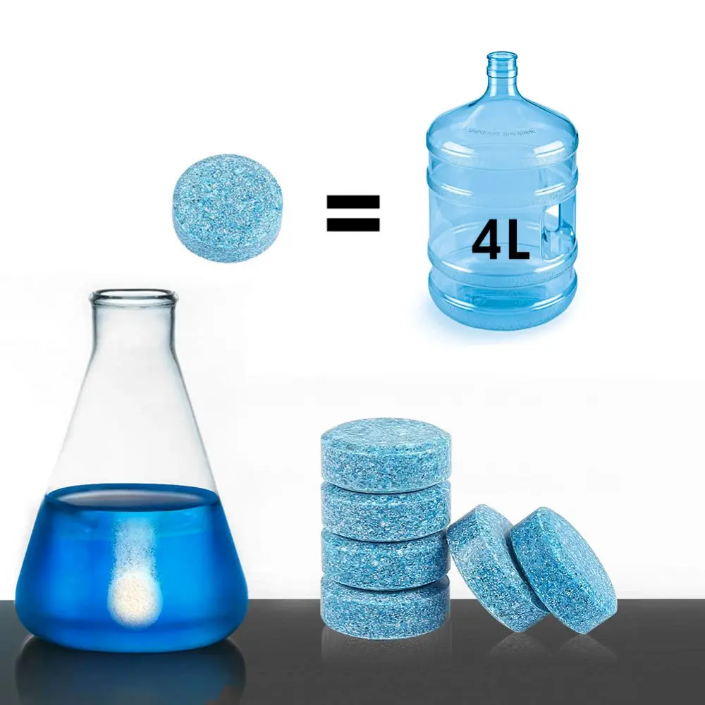 GLASS CLEANER 6 Tablets for 24 Liters of Windshield Washer