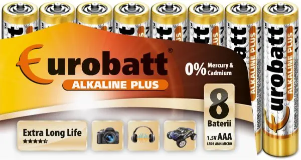 [LR03-SP8 ZEN 33] Piles Alkaline Plus R3 AAA 8 pièces