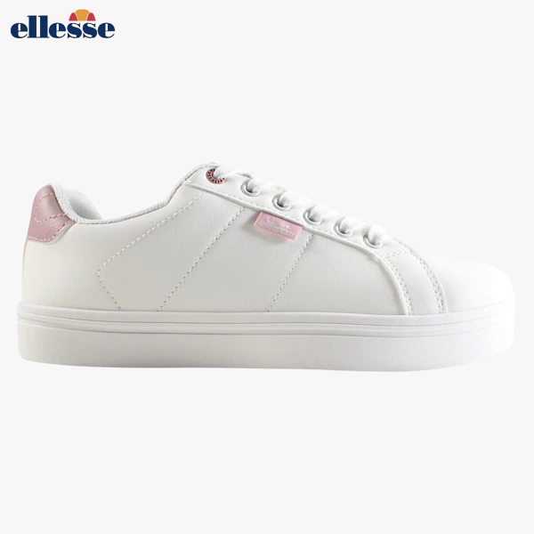 [MILTON001_WHITEPINK41] Ellesse Women's Sneaker WHITE Pink Border (41)