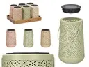 [13464 ZEN36] Lanterne solaire, forme conique, motif losange, 