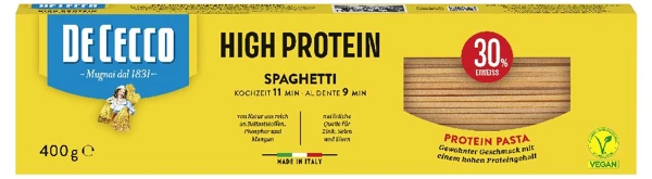 [8162851 ZEN35] De Cecco Spaghetti protéinés, 400 g