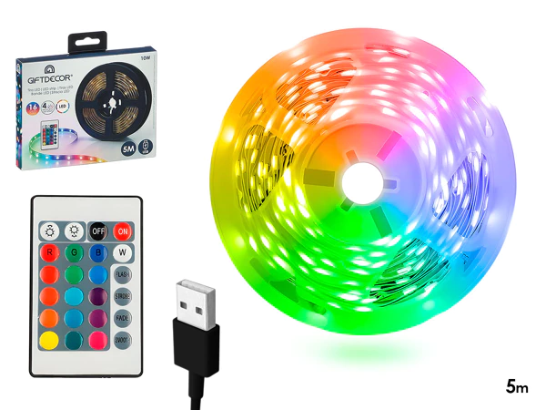 [12776 ZEN35] Bande LED RGB de 5 m avec télécommande