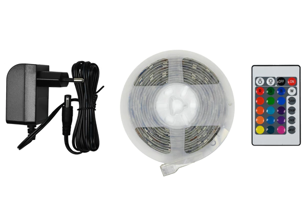 Flexible color LED strip 3 m