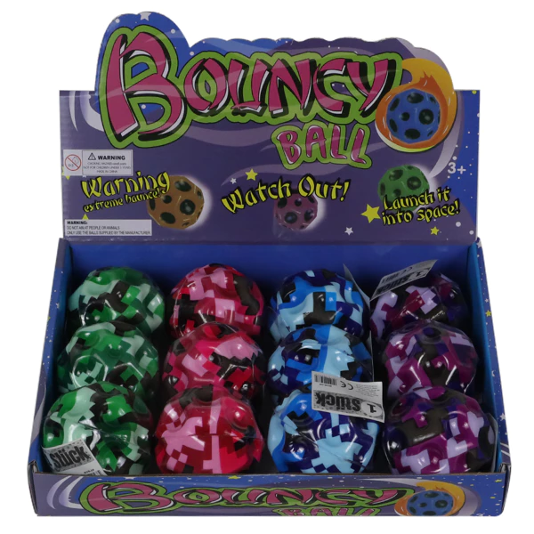 Bouncing Ball in Camouflage Color Display