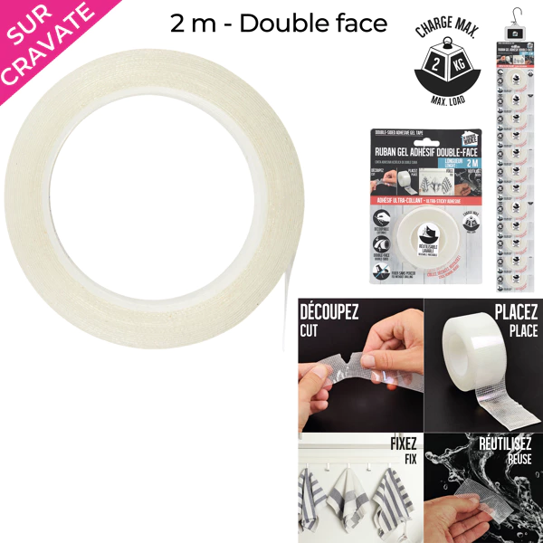 [DI0126 ZEN35] Ruban adhesif double face 2m