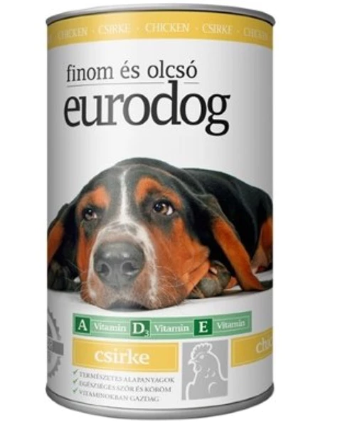 Croquettes chien Eurodog poulet en conserve