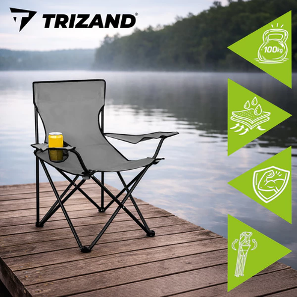Chaise de pêche grise 23675