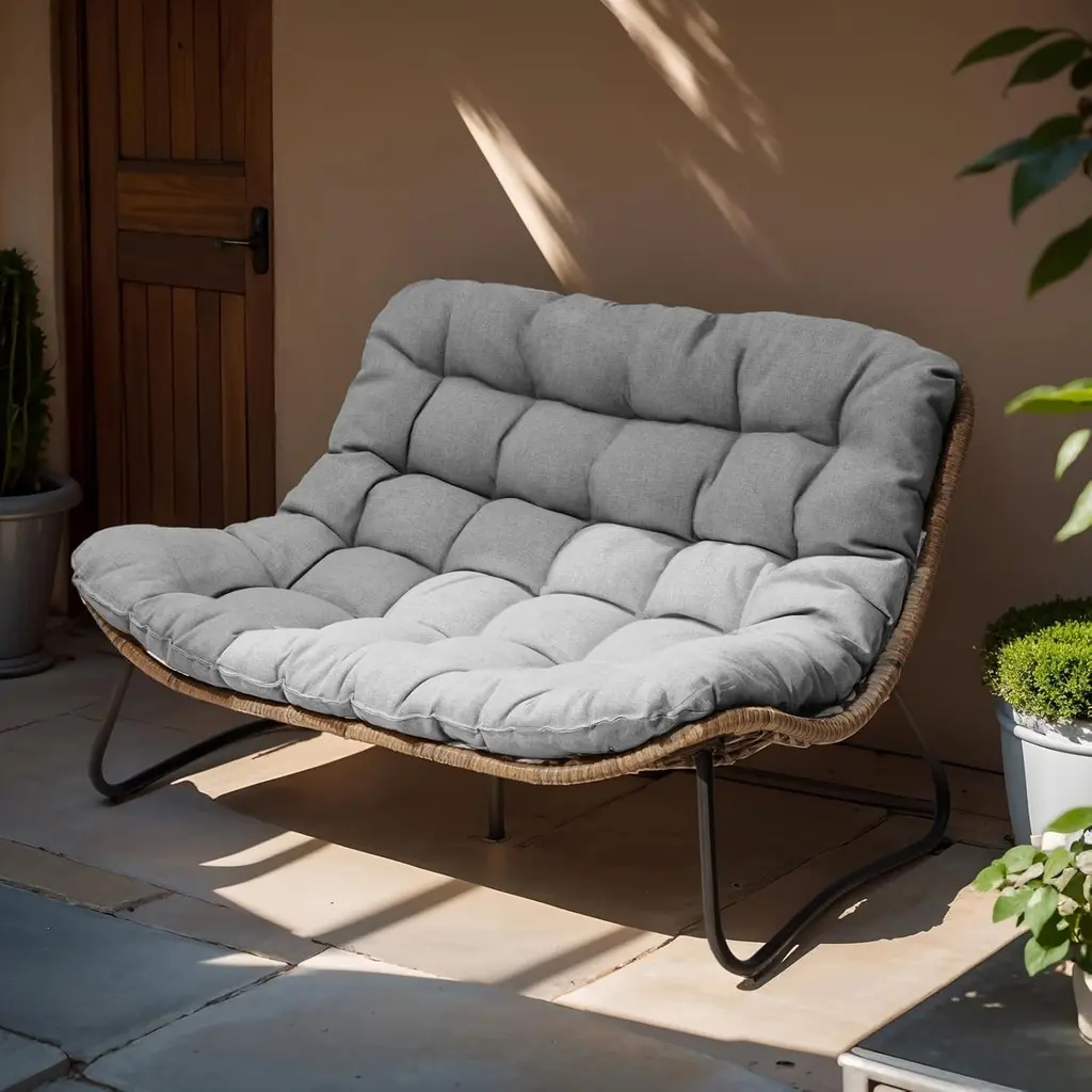 2-seater outdoor patio sofa