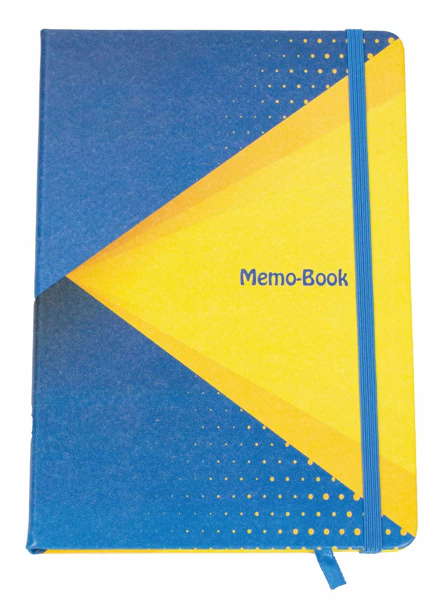[7155 ZEN35] DIN A5 notepad with 96 square pages, PU cover