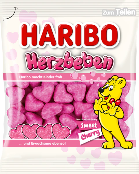 [7722076 ZEN35] Haribo Heartquake, sachet of 160 g