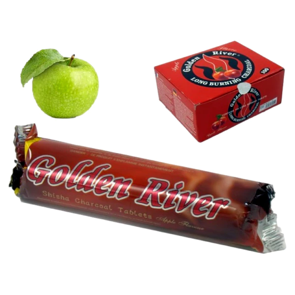 [285-0343050 ZEN35] Charcoal Shisha Apple 33Mm