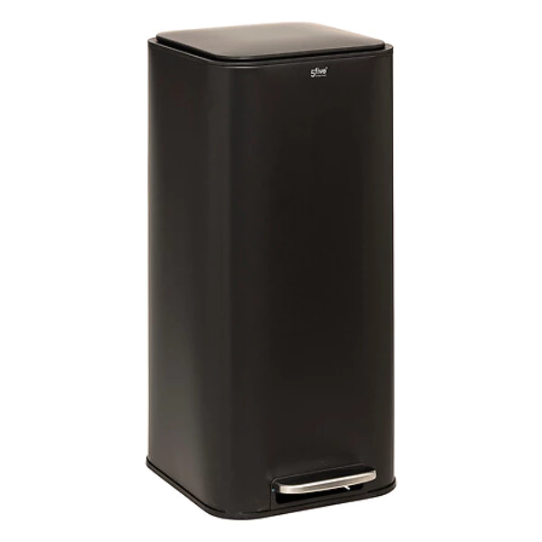 [206702B ZEN35] Poubelle metal 30l Delta noir