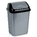 [731353 ZEN35] Poubelle en plastique grise 10 l