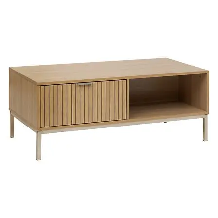 Tasso 1-drawer coffee table, beige