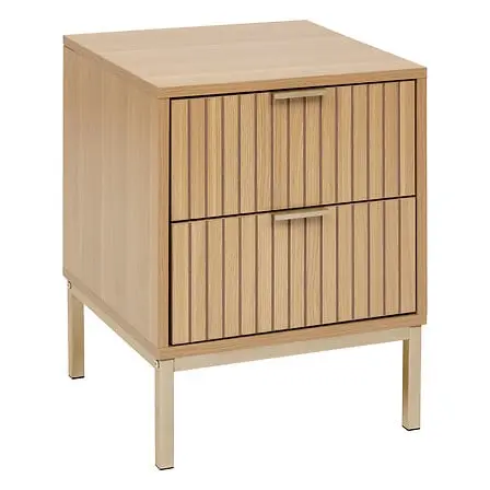 Chevet 2 tiroirs Tasso, beige