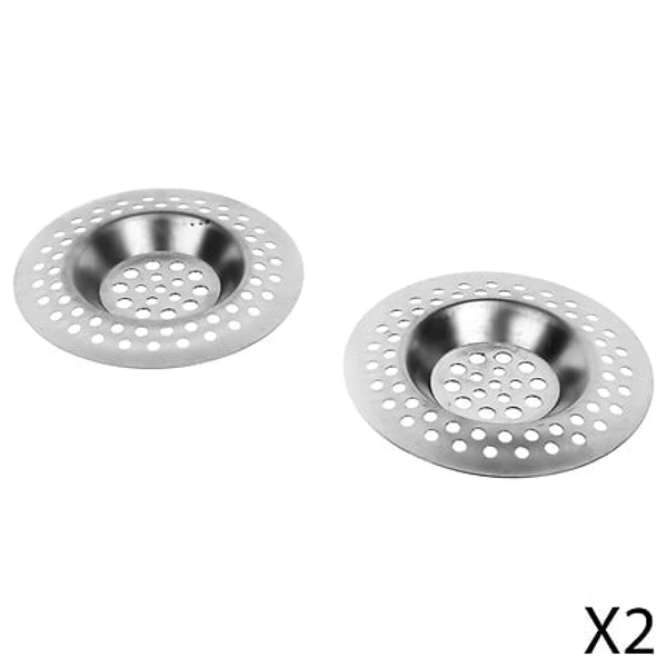 Stainless steel sink grids set x2