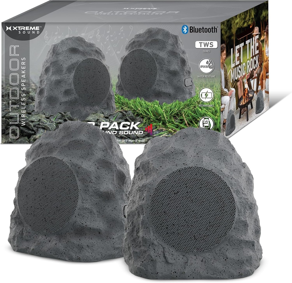 Enceintes Extérieures Bluetooth Étanches Xtreme Rock – Pack 2