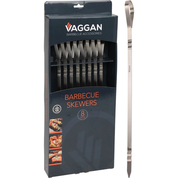 8x Brochettes à viande BBQ – Brochettes pour barbecue