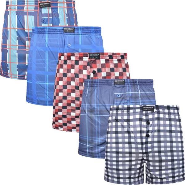 [M 7236] Pack of 5 wide viscose boxers 7236 (M)