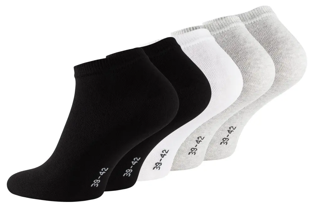 [35-38] Chaussettes de sport Essentials - noir, blanc, gris (35-38)