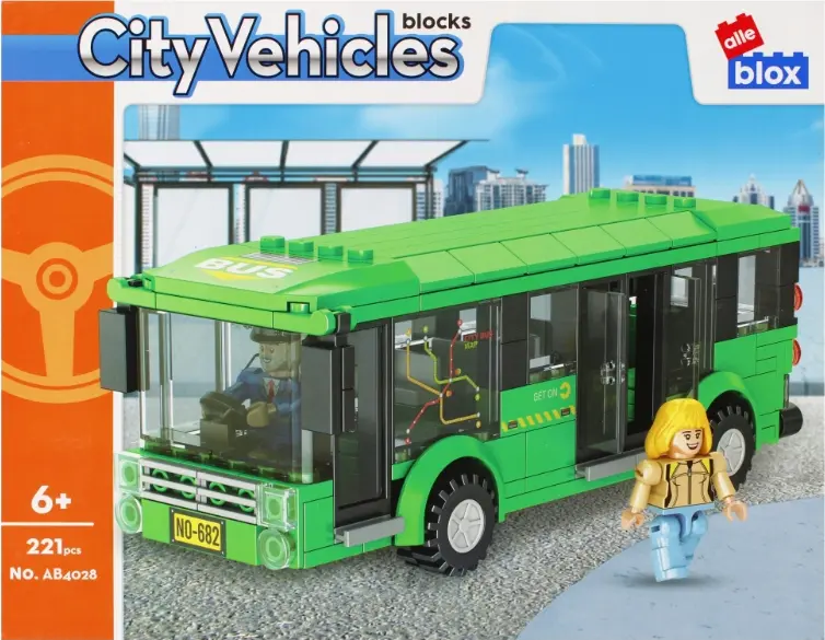 Alleblox city building blocks – 221 pieces