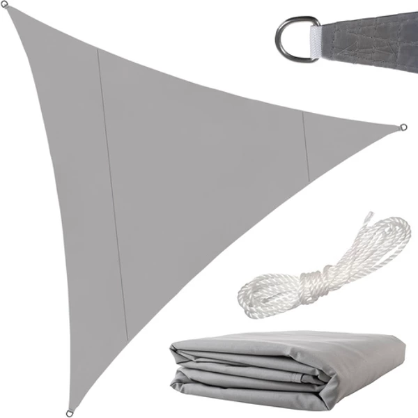 Voile d’ombrage 4 x 4 x 4 m gris – Gardlov 23141