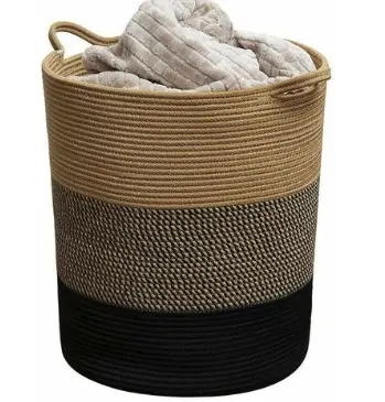 3-color rope storage basket