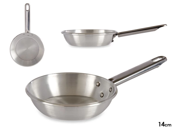 Poele à frire en aluminium avec anse 14 cm