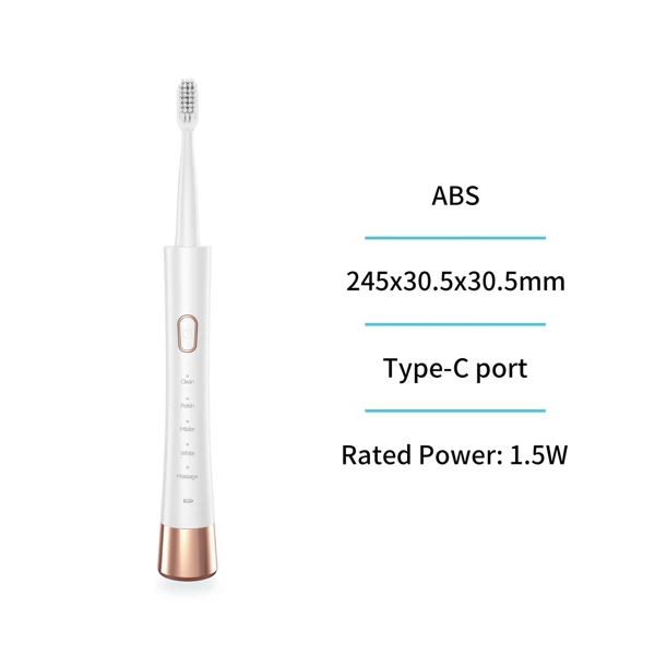 White electric toothbrush