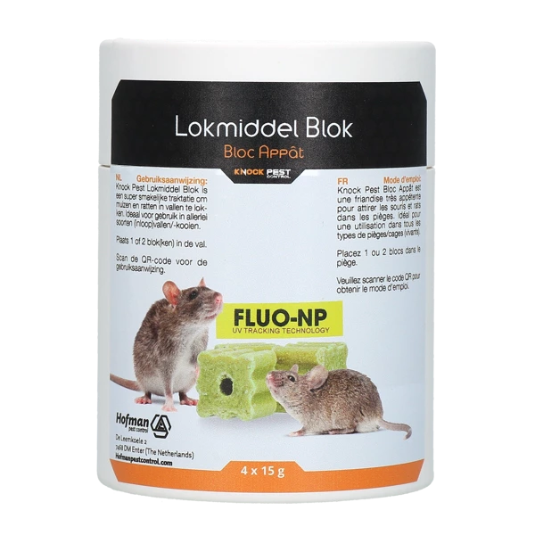 Bloc leurre pour souris et rat