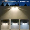 IP65 Solar Wall Light, 3 modes, automatic dusk to dawn lighting