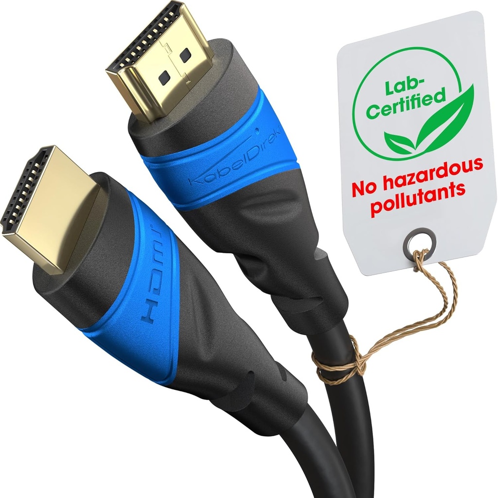 Câble HDMI 8K KabelDirekt – 4K120Hz / 8K60Hz 1.80M 