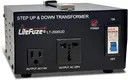 LiteFuze 2000W 110V/220V transformer converter – universal plug, US cable with ground