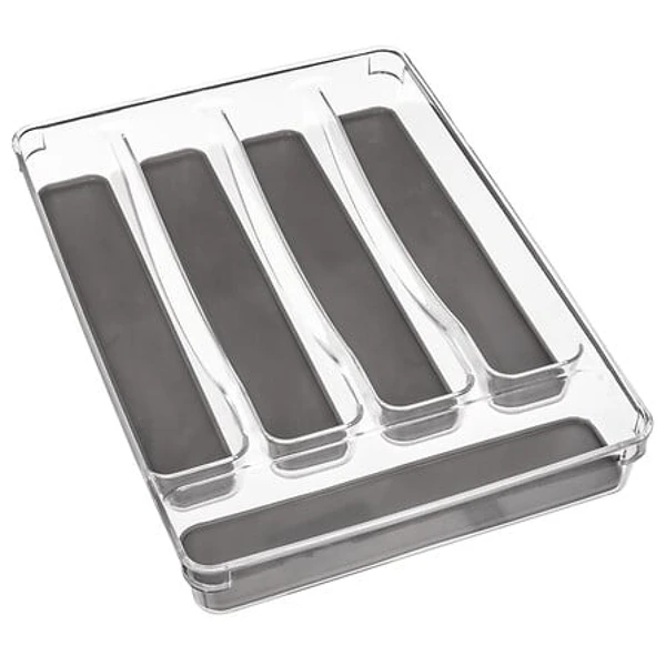 Range couverts gris 5 compartiments