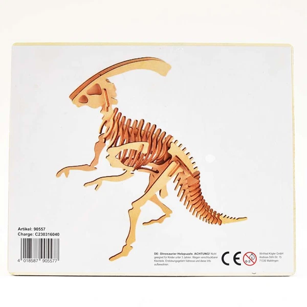 Puzzle bois dinosaure Parasaurolophus
