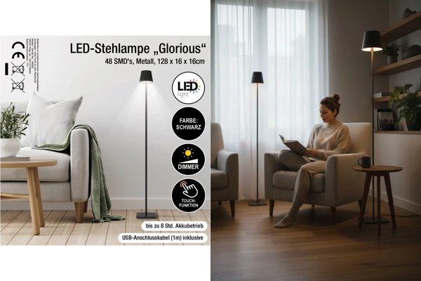 Lampadaire LED Glorious