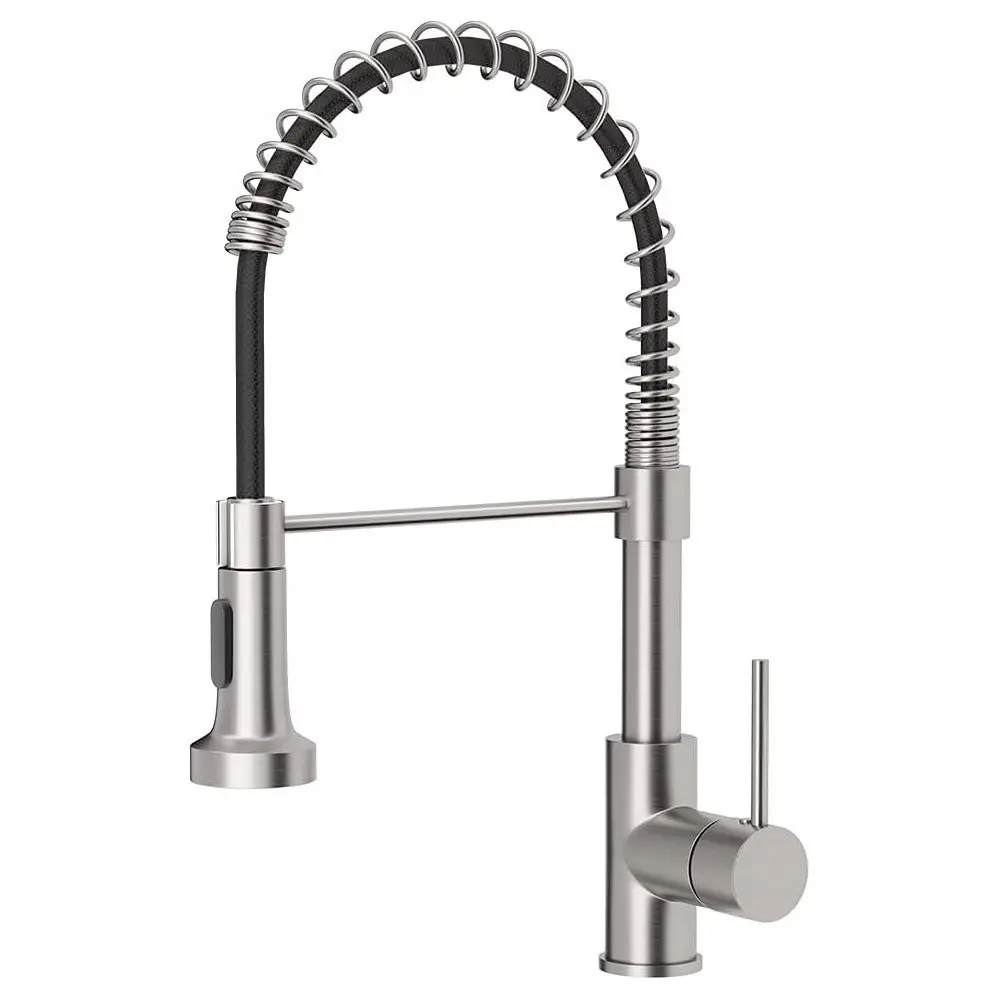 Sink faucet with flexible hose and removable shower