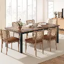 [PHO_120SBRUO] Large Rustic Dining Room Table 200 cm - 6 to 8 People