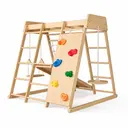 [PTG_336J4QW3] 8-in-1 Wooden Climber with Slide