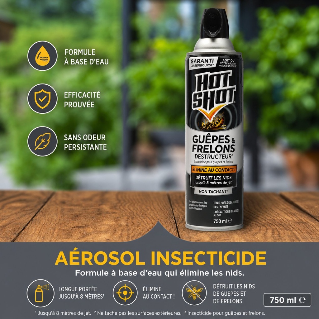 HOT SHOT Spray anti-guepe 