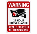 Panneaux Surveillance Propriete Prive Aluminium 25 × 18 cm 