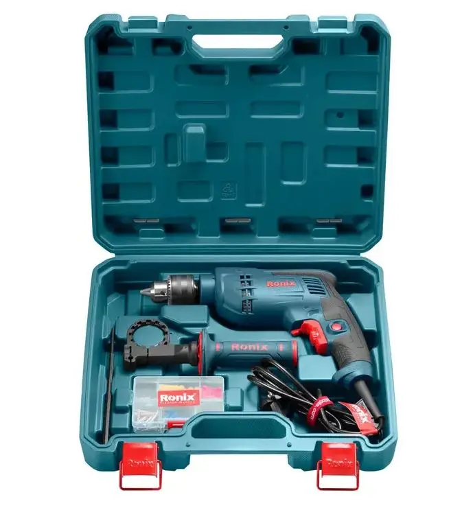 [RS-0005] RONIX Kits de perceuses à percussion (54 pièces)-750W-13mm  RS-0005