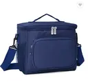 [8NAVY-SACISOTHERME] Foldable cooler bag, removable shoulder strap. 10 L