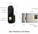 [NT02] Double-sided fingerprint lock + Card + Key + TTc