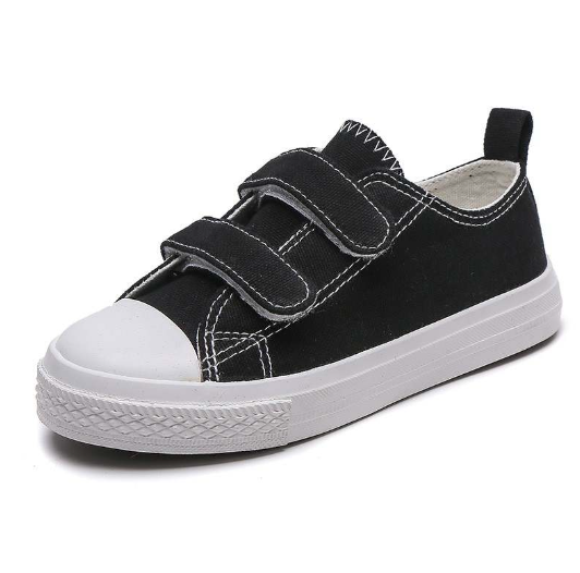 Breathable canvas velcro sneaker for children